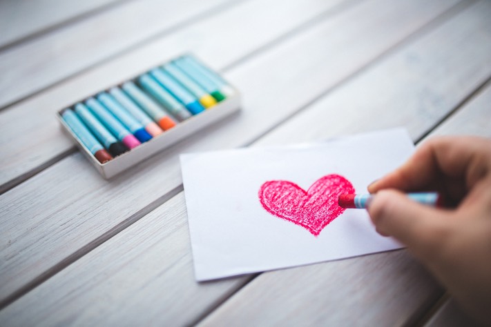 drawing hearts